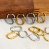 Pendientes Ovalados Redondos con Textura Ins Niche Europeos y Americanos, Pendientes Irregulares Femeninos, Venta al por Mayor Transfronteriza