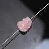 Leão Despertando Gato Garra Raposa de Nove Caudas Borboleta Acessórios Acessórios para Joias DIY Pingente Atacado Cristal Rosa Natural Peças Pequenas Esculpidas