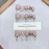 Daiyueda Uñas Portátiles Puras Hechas a Mano Nuevo Fantasía Champagne Diamante Tallado a Mano Hielo Transparente Pegatinas de Uñas Puras Lustrosas