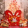 Decoraciones para el Festival de Linternas del Año del Conejo 2023, Decoraciones de Año Nuevo del Festival de Primavera, Árboles de Luz, Vestíbulo de Banco, Centro Comercial, Arreglo de Escena para Tiendas