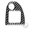 Pegatina decorativa para interruptor de maletero de fibra de carbono real para Volkswagen Golf 4, accesorios de modificación interior del coche.
