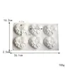 Molde de Silicona Corazón con Lazo DIY Bola Mágica Herramienta de Molienda para Velas de Aromaterapia Molde Creativo para Hornear Mousse Pastel
