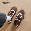Zapatillas de Entrenamiento Alemanas Augusden Marrones para Mujer 2026 Nuevas de Verano Suela Gruesa Retro Ballet Forrest Gump Zapatos de Mujer Moda Deportiva
