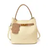 El Bolso Cubo de Moda de Este Año 2025 Bolso de Mano Nuevo de Invierno con Patrón de Lichi, Bolso Cruzado Vintage Madre e Hija para Mujer