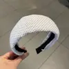 Influenciadora mesmo estilo algodão e linho bolinhas tiara elevando coroa aro de cabeça presilha de cabelo coreana simples para o dia a dia acessórios de cabelo