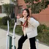 Inverno 2025 Novo Estilo Coreano Feminino Casual Solto Acolchoado à Prova de Frio Fashionável Quente Versátil Jaqueta de Algodão Ins
