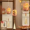 Estilo Nacional Chinês Arranjo de Cena com Lanterna Flor Lua Boa Redonda Festival do Meio Outono Lanterna de Mão Lanterna Luminosa de Mão para Crianças