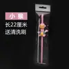 Fabricantes de Yiwu caricatura popote reutilizable comida plástico creativo novedad animal lindo gatito cerdo rosa popote