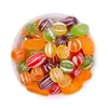 Bolas de Caramelo de Azúcar Tradicionales Antiguas del Noreste, Caramelos de Fruta con Forma de Gusano de Seda, Caramelos Duros Redondos Nostálgicos con Gajos de Naranja, 500g