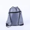 Bolsa de Polyester con Cordón Doble, Bolsillo con Cremallera y Cordón, Personalizada, No Tejida, Gran Capacidad, Mochila Deportiva, Bolsa de Almacenamiento