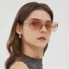 Marco grande poligonal 5480 chicas calientes europeas y americanas se toman fotos para mostrar la cara gafas de sol pequeñas a prueba de sol personalidad moda gafas de sol de hip hop