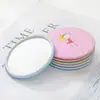 Espejo Redondo Mini de Dibujos Animados Espejo de Maquillaje Portátil de Viaje Redondo Creativo Lindo Espejo de Bolsillo Espejo de Alta Definición Venta al por Mayor