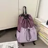 Mochila con cordón para hombre, ligera y elegante, mochila para senderismo y montañismo, mochila escolar ligera para hombre, para mujer