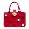Sacola Tote de Presente para Banquete de Celebração dos 100 Dias do Bebê, Sacola Tote de Feltro Infantil com Desenho Animado, Bolsa de Armazenamento, Bolsa de Mão de Lona