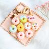 Resina cura cor donut comida acessórios de jogo atacado faça você mesmo creme capa de telefone material acessórios de cabelo para crianças casa de brincar