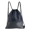 Bolsa Impermeable de Nylon con Cordón Fabricante Bolsillo Frontal Mochila Deportes al Aire Libre Fitness Baloncesto Bolsa de Almacenamiento