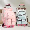 Mochila con Ruedas para Escuela Primaria Natural Fish, Gran Capacidad, para Niños y Niñas de Tercero a Sexto Grado, Suministrada Directamente por el Fabricante