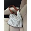 Bolso de Lona de Gran Capacidad para Mujer 2024 Nuevo Verano Moda Casual Bolso de Hombro Tipo Tote para Viaje