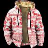 Ropa de Invierno Gruesa con Forro Polar Transfronteriza Chaqueta de Algodón Acolchada Gruesa de Doble Capa Interior con Santa Cremallera Bolsillo con Cremallera Chaqueta Cálida Acolchada de Algodón
