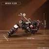 Enfeites de Moto Harley de Ferro Forjado Retrô, Decorações de Modelo de Moto de Ferro Forjado para Vitrines de Restaurante, Enfeites de Artesanato em Metal