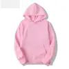 Sudadera con capucha de forro polar de color liso, manga corta, para otoño e invierno, para hombre y mujer, estilo casual holgado, disponible en 19 colores, sudadera deportiva