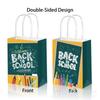 BD180 Cuenta regresiva para 100 días de comercio exterior: grafiti DIY para fiesta de regreso a clases, bolsa de papel con cuerda portátil