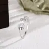 Anillo Abierto de Perla Blanca Microincrustado con Circonita para Mujer, Venta Caliente Transfronteriza, Lujo Ligero, Diseño de Nicho de Alta Gama, Anillo que No se Desvanece