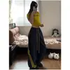 Pantalones de chándal anchos de estilo americano con bloques de color para mujer, engrosados con forro polar para otoño e invierno, talla grande, holgados, adelgazantes, casuales