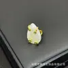 Anillo Nuevo Estilo con Incrustaciones de Concha Natural, Moderno y Único, Joyería de Estilo Lujo Ligero Europeo y Americano, Diseño Abierto Ajustable, Venta al por Mayor