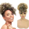 Chuyu Peluca Afro Europea y Americana de Exportación Flequillo Bolsa de Cabello Oruga Esponjosa Africana Bolsa de Cabello Rizado Pequeño Talla Grande
