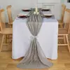Camino de mesa plisado de gasa Bali Transfronterizo Mantel trenzado estilo europeo Decoración para bodas y fiestas Camino de mesa estilo bohemio