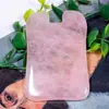 Raspador de Cristal Rosa Natural Delfín Dedo Jade Raspador de Belleza Masaje Meridiano Cuerpo Entero Gran Cantidad Listo para Usar Cuidado de la Salud