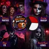 Paleta de Pintura Corporal Temática de Calabaza de Halloween KineShineX en Rojo, Negro y Blanco para Fiesta de Cosplay