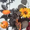 Decoraciones de Halloween Calabaza Negra Flor de Terror Ramo de Esquejes Accesorios para Fiesta en Casa de Halloween