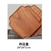 Bandeja de Madera para Exteriores para Té Helado y Snacks, Bandeja de Madera de Ébano, Bandeja de Frutas, Bandeja de Snacks con Alto Valor Estético