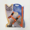 Punto venta al por mayor correa para mascotas gato industrial arnés de pecho espalda cadena para gato multicolor opcional tornillo cuerda para gato suministro directo de fábrica