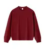 Sudadera unisex con cuello redondo y hombros caídos, mezcla de algodón original de 350 g de peso pesado, corte holgado, marca de moda de otoño, sudadera al por mayor de fábrica