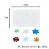 Molde de plástico de cristal faça você mesmo pingente de floco de neve de natal pingente com molde de furo enfeites de chapéu de árvore de natal molde de silicone