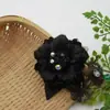 Corsage de Tela Estilo Étnico para Niños Accesorio de Ropa Tocado Sombrero de Paja Flor de Cola Tridimensional Flor Seca 1311 Decoración de Pecho