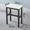 Banqueta Quadrada Pequena Linha de Montagem Bancada de Oficina Aula de Treinamento Mesa e Cadeira para Cursinho Banco Simples de Ferro Cadeira de Mesa para Estudante