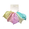 Diademas de Colores Amplias Caladas para Niñas, Adecuadas para la Escuela, Bandas para Coletas Altas, Accesorios para el Cabello de Alta Elasticidad