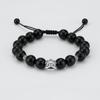 Pulsera de Obsidiana para Mujer Nueva Plata Esterlina China S999 León Despertado Cuerda de Mano Guoxue Joyería de Moda Nacional Regalo para Novia