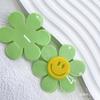 55 Han Feng Hecho a mano Doble capa Parche Brillo Color Macaron Sonriente Flor Móvil Colgante para teléfono móvil Llavero Accesorios DIY