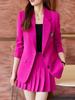 Rosa Vermelho Fruta Cor Terno Jaqueta Feminino Outono Novo Estilo Universitário Moda Pequeno Terno Profissional JK Uniforme terno