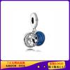 Original Beaded Panjia Contas Dispersas Branco Cobre Prata Banhado Abóbora Carro Série Azul Pulseira Pulseira Acessórios DIY Contas