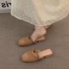 Meias Sapatilhas Birkenstock Meia-Lua Tecidas de Solado Plano Brisa Noturna para Mulheres Usarem Fora na Primavera e Verão Sandálias Suaves com Biqueira