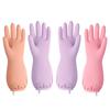 Guantes de Nitrilo para Tareas Domésticas, Limpieza, Impermeables, Engrosados y Duraderos, Lavandería, Guantes Domésticos de Nitrilo para Lavar Platos, Guantes de Cocina para Lavar Platos