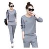 Traje Deportivo Casual de Estilo Coreano Talla Grande para Mujer, Adelgazante, Ropa para Correr, Sudadera de Manga Larga, Conjunto de Dos Piezas, Nuevo para Primavera y Otoño 2026