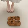 Zapatos Planos para Mujer 2025 Nuevo Estilo Popular Mismo Estilo que Yu Shuxin Zapatos de Ballet Rojos Mocasines Mary Jane de Suela Gruesa Zapatos Deportivos para Entrenamiento
