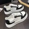 Couro bovino de primeira camada sola super macia não cansa os pés sapatos femininos bico redondo com cadarço sapatos brancos versáteis casuais sapatos esportivos sapatos de skate